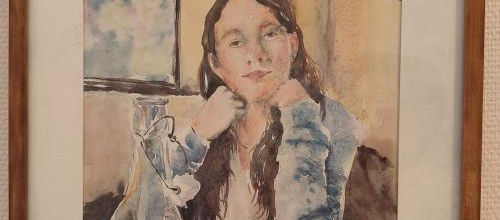 Portraits à l'aquarelle, au bistrot