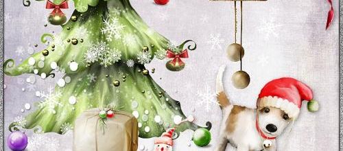  Puppy Christmas .