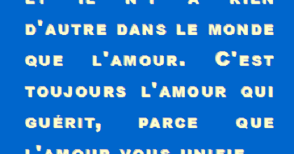 L'amour est thérapie