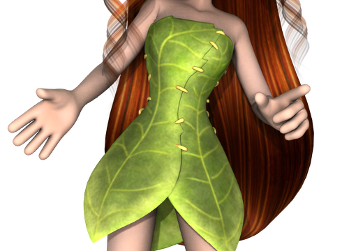 Tube de petite elfe "Cookie" (render)