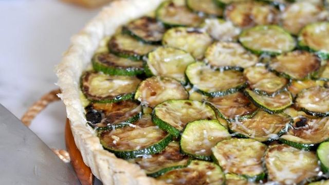 Tatin de Courgettes, Chèvre, Miel et Thym