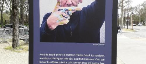 Exposition sur l'avenue des Champs Elyées, Philippe Geluck