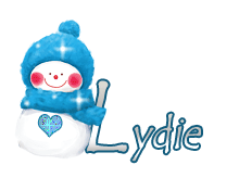 654 B - Fille et oiseau hiver - signature blinkie gif animé