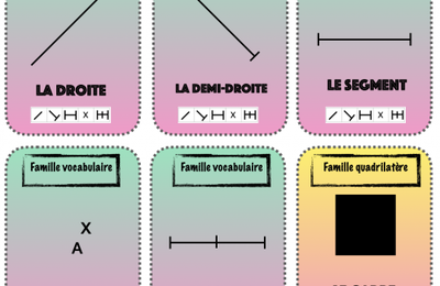 Geometrik family, les 7 familles géométriques