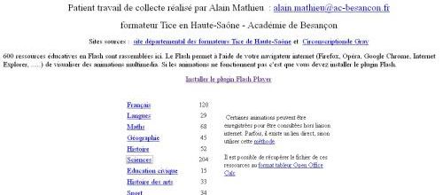 600 ressources en flash pour l'école
