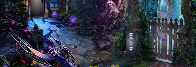 PG Cute blackwhite puppy escape