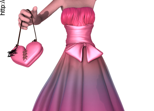 Tube de Valentine Stylisée (render-image)