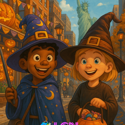 Noah et Lou fêtent Halloween