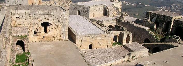 Intérieur du Krak des Chevaliers