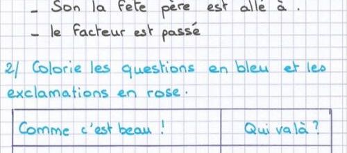 Exercices de révisions Grammaire n°1