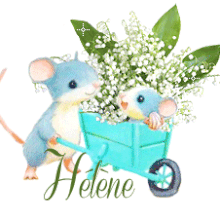 signature animee, 1ermai, muguet