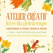 La médiathèque Victorine de Chastenay a proposé un atelier de confection de ravissantes "fées de printemps"... - Châtillonnais en Bourgogne
