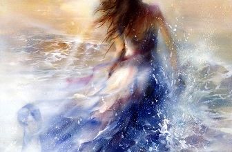 Femme échappée de la mer ... 