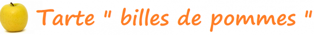 Tarte " billes de pommes "