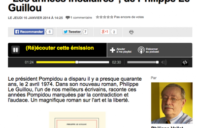 Philippe Le Guillou sur France-Info pour Les Années insulaires