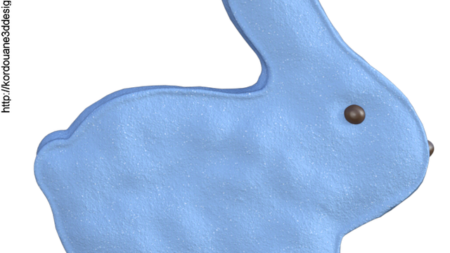 Tube de lapin de Pâques (render-image)
