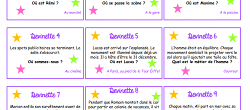 Mes cartes "inférences"