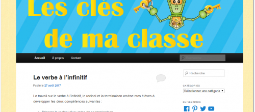 Blog les clés de la classe : nouvelle adresse temporaire ou définitive ?