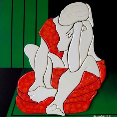 Jeudi - Céramique sur bois