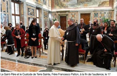 La Custodie en audience avec le Pape pour le 100e anniversaire de la revue Terre Sainte - TS