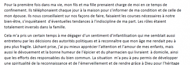 Un témoignage de la vie en temps de pandémie - Parvis de Québec