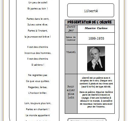 Poèmes Liberté