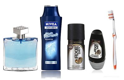 Le défi du lundi : les produits du mâle ^_^.
