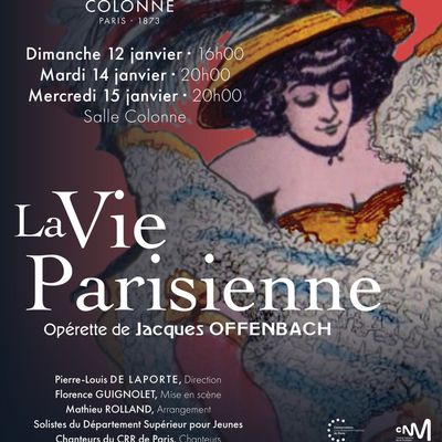 ☻ La vie parisienne d'Offenbach avec Michèle et Arlette à la salle Colonne