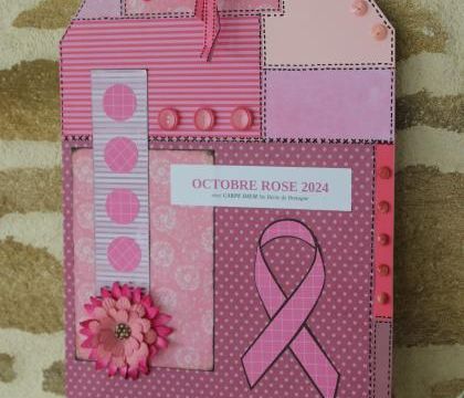 Scrap / Des tags XXL pour Octobre rose