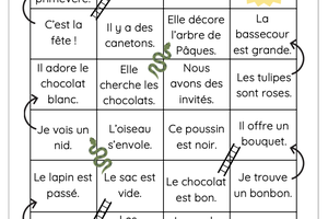 Jeu de lecture "Pâques"