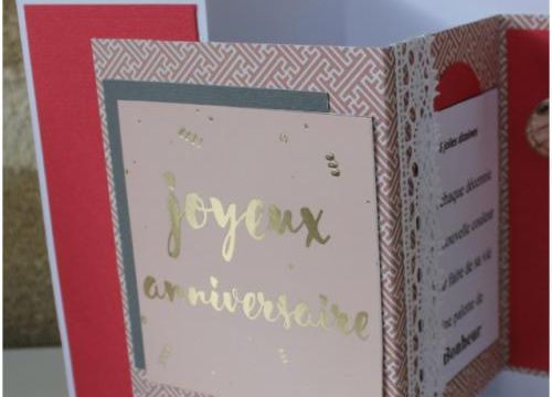 Carte pop up anniversaire