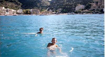 Puerto de SOLLER - on saute du pédalo dans la baie ! 