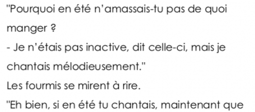 Poésie CE2 : « La cigale et la fourmi » (Esope)