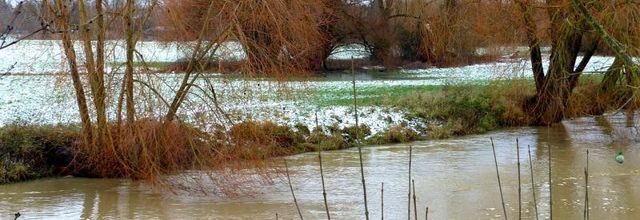 Metz / La Seille à Magny en hiver...