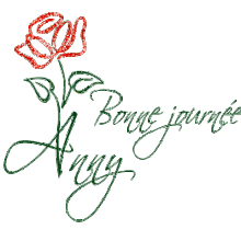 651 - Rose rouge - signature, blinkie, gif animé, fleur