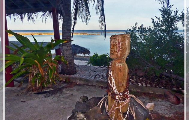 Le Tiki protecteur de la Pension Kuriri - Maupiti - Polynésie française
