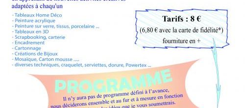 Ateliers Adultes