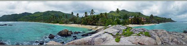 Panorama sur Anse Forbans et Anse Marie-Louise - Mahé - Seychelles