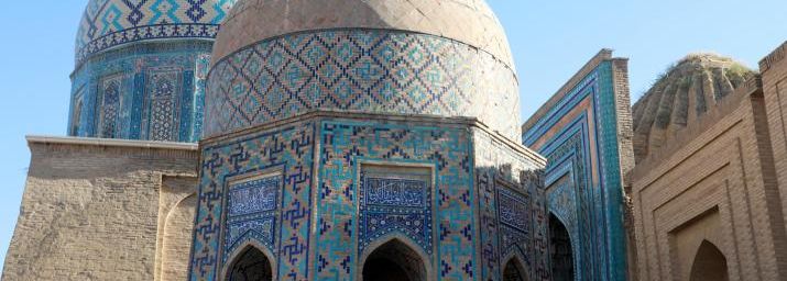 Les mausolées centraux de la nécropole Chah-e-Zindeh, Samarcande