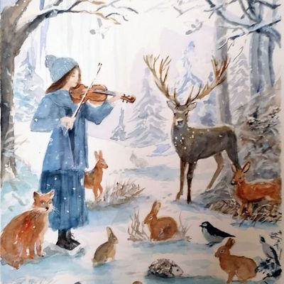 Un air de violon dans la forêt