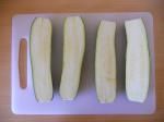 Courgettes farcies jambon / vache qui rit