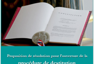 DESTITUTION du Président de la République - Proposition de résolution 1er décembre 2018