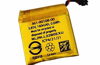 Batteria per Garmin Vivoactive 3 Music SmartWatch - 361-00108-00 (160mAh) batteria di ricambio