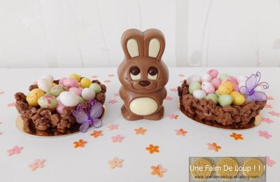 Petits nids croustillants de Pâques 