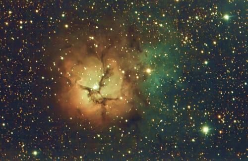2023-07-21 Nébuleuse trifide M20, à la caméra CCD refroidie QHY178C + WO GTF81