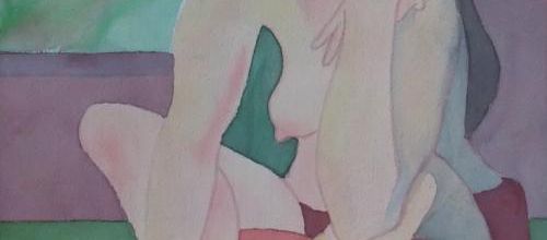 Mercredi - Aquarelle : la belle brune