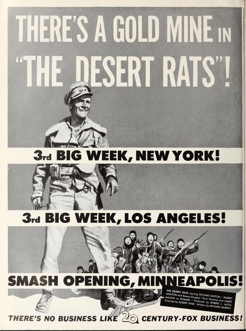 THE DESERT RATS BOX OFFICE USA 1953
