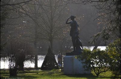 Rambouillet : Diane chasseresse par un matin d'hiver