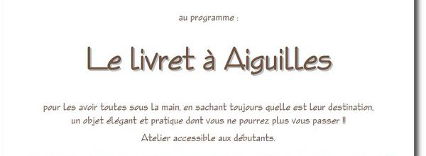 Cartonnage : le Livret à Aiguilles