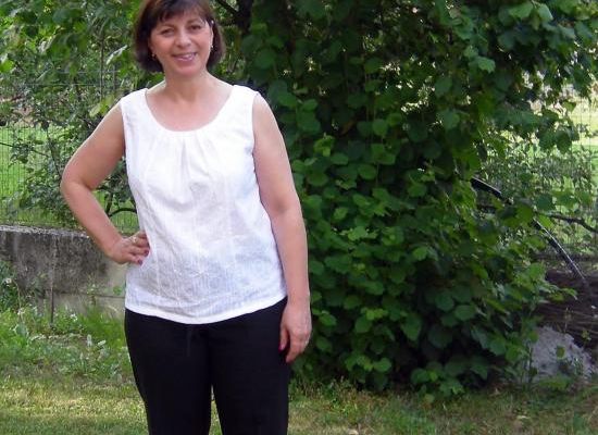 Top Blanc Modèle 47 Tendance Couture n°1